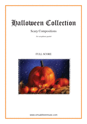Cover icon of Halloween Sheet Music (COMPLETE) for saxophone quartet, classical score, intermediate/advanced skill level