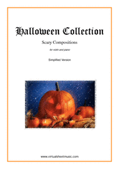 Cover icon of Halloween Sheet Music (simplified version) for violin and piano, classical score, easy skill level