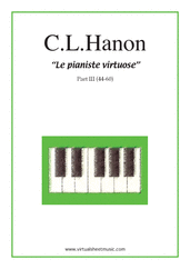 Cover icon of Le Pianiste Virtuose, part III sheet music for piano solo by Charles Louis Hanon, classical score, easy/intermediate skill level