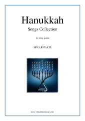 Cover icon of Hanukkah Songs Collection (Chanukah songs, parts) sheet music for string quartet, easy skill level