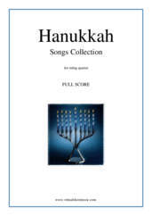 Cover icon of Hanukkah Songs Collection (Chanukah songs, COMPLETE) sheet music for string quartet, easy skill level