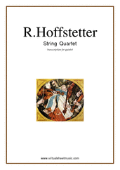 Cover icon of String Quartet (for quintet, ALL) sheet music for string quintet by Roman Hoffstetter, classical score, intermediate skill level