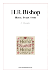 Cover icon of Home Sweet Home sheet music for viola and piano by Henry Rowley Bishop, easy skill level