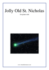 Cover icon of Jolly Old St. Nicholas sheet music for piano solo, beginner skill level