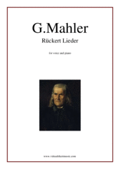 Cover icon of Ruckert Lieder sheet music for voice and piano by Gustav Mahler, classical score, intermediate skill level