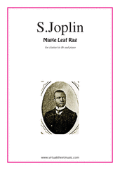 Cover icon of Maple Leaf Rag sheet music for clarinet and piano by Scott Joplin, classical score, intermediate skill level