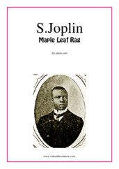 Cover icon of Maple Leaf Rag sheet music for piano solo by Scott Joplin, classical score, intermediate skill level