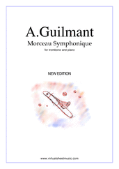 Morceau Symphonique Op.88 for trombone and piano - advanced trombone sheet music