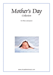 Cover icon of Mother's Day Collection, sweet and amusing compositions sheet music for flute and piano, classical score, intermediate skill level