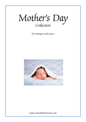 Cover icon of Mother's Day Collection, sweet and amusing compositions sheet music for trumpet and piano, classical score, intermediate skill level