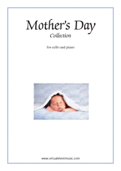 Cover icon of Mother's Day Collection, sweet and amusing compositions sheet music for cello and piano, classical score, intermediate skill level