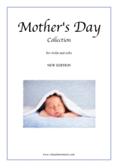 Cover icon of Mother's Day Collection, sweet and amusing compositions sheet music for violin and cello, classical score, intermediate duet