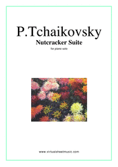 Cover icon of Nutcracker Suite sheet music for piano solo by Pyotr Ilyich Tchaikovsky, classical score, intermediate/advanced skill level