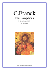 Panis Angelicus for piano solo - intermediate advent sheet music
