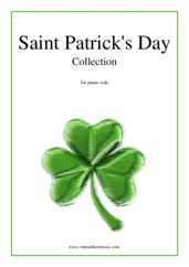 Saint Patrick's Day Collection, Irish Tunes and Songs for piano solo - frederick edward weatherly piano sheet music