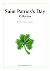 Cover icon of Saint Patrick's Day Collection, Irish Tunes and Songs sheet music for alto saxophone and piano, easy skill level