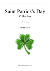Cover icon of Saint Patrick's Day Collection, Irish Tunes and Songs (parts) sheet music for brass quintet, easy/intermediate skill level