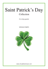 Saint Patrick's Day Collection, Irish Tunes and Songs (COMPLETE) for string quartet - intermediate irish sheet music
