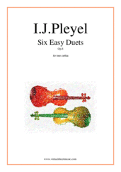 Cover icon of Six Easy Duets Op.8 sheet music for two cellos by Ignaz Joseph Pleyel, classical score, easy duet