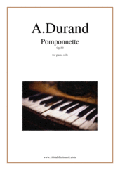 Cover icon of Pomponnette Op.80 sheet music for piano solo by Auguste Durand, classical score, intermediate skill level