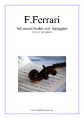 Cover icon of Advanced Scales and Arpeggios sheet music for viola solo by Fabrizio Ferrari, classical score, intermediate/advanced skill level