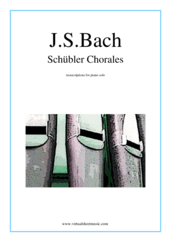Cover icon of Schubler Chorales sheet music for piano solo by Johann Sebastian Bach, classical score, intermediate skill level