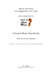 free Silent Night for piano, voice or other instruments - free children sheet music