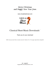 free Silent Night for two flutes - free advent sheet music