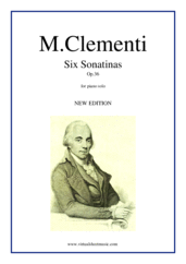Six Sonatinas Op.36 (NEW EDITION) for piano solo - muzio clementi piano sheet music