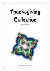Thanksgiving Collection for two violins - johann crüger violin sheet music