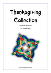 Cover icon of Thanksgiving Collection (NEW EDITION) sheet music for clarinet and piano, easy skill level