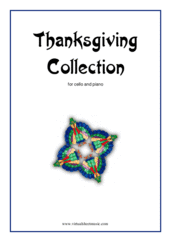 Thanksgiving Collection for cello and piano - easy johann cruger sheet music