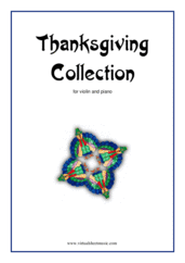 Cover icon of Thanksgiving Collection sheet music for violin and piano, easy skill level
