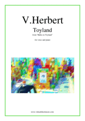 Cover icon of Toyland sheet music for voice and piano by Victor Herbert, classical wedding score, intermediate skill level