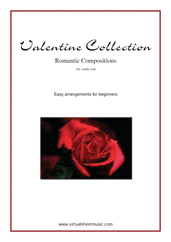 Valentine Collection 'For Beginners' for violin solo - pyotr ilyich tchaikovsky violin sheet music