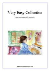 Very Easy Collection for Beginners, part I for piano solo - beginner johann sebastian bach sheet music