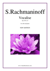 Cover icon of Vocalise Op.34 No.14 (NEW EDITION) sheet music for cello and piano by Serjeij Rachmaninoff, classical score, intermediate/advanced skill level