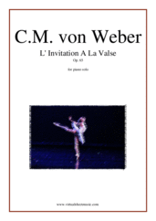 Cover icon of Invitation to the Dance Op. 65 sheet music for piano solo by Carl Maria Von Weber, classical score, intermediate skill level
