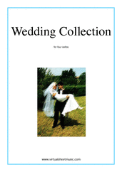 Cover icon of Wedding Sheet Music for four cellos, classical wedding score, intermediate/advanced skill level