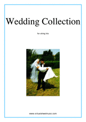 Cover icon of Wedding Sheet Music for string trio (violin, viola and cello), classical wedding score, intermediate skill level