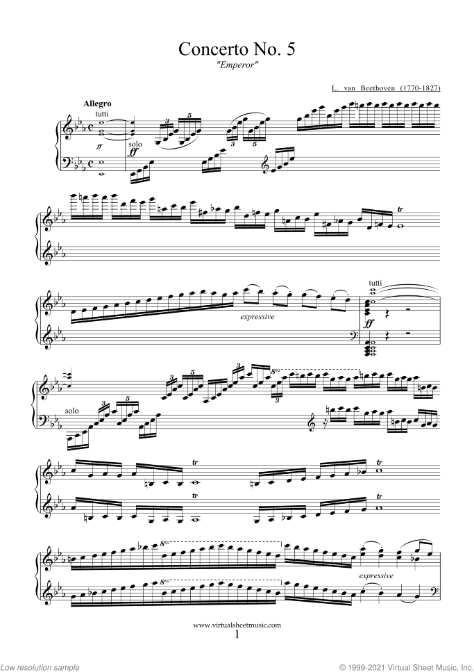 Orchestra: Piano Sheet Music Book Part 1 & Part 2 Pyotr Tchaikovsky Piano Concerto No.3 in E Major Op.75 