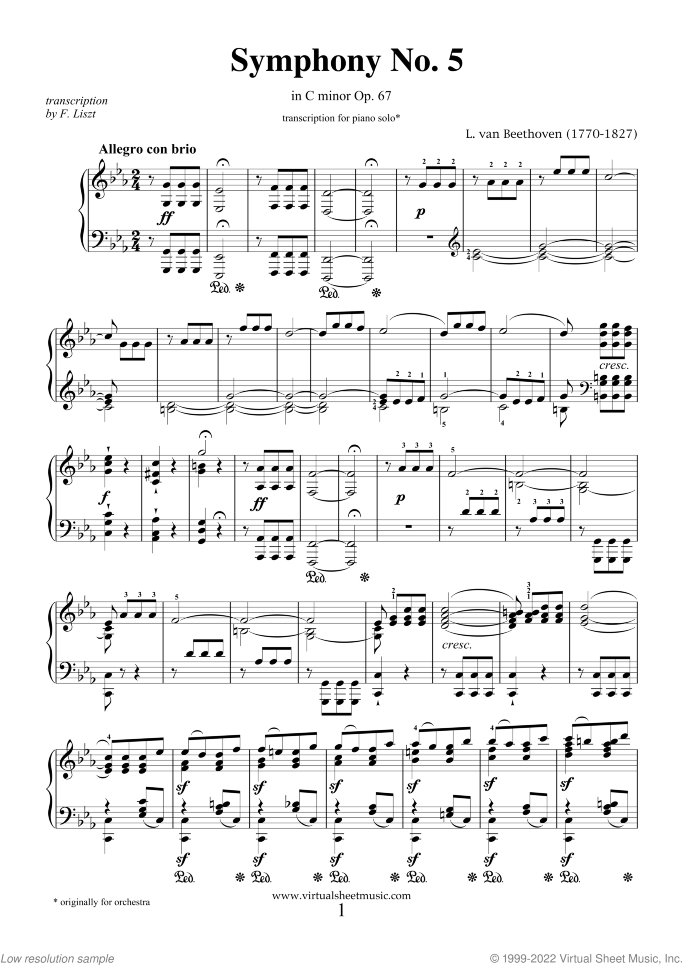 Lullaby Op. 49 No. 4 sheet music for flute and piano by Johannes Brahms, classical score, easy skill level