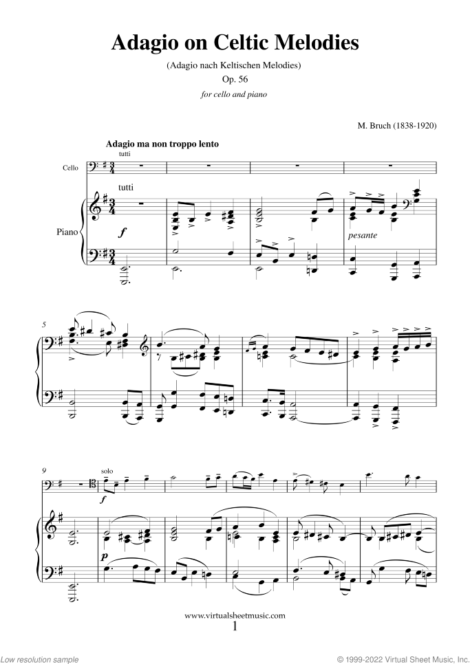 Panis Angelicus sheet music for violin and piano by Cesar Franck, classical wedding score, easy skill level