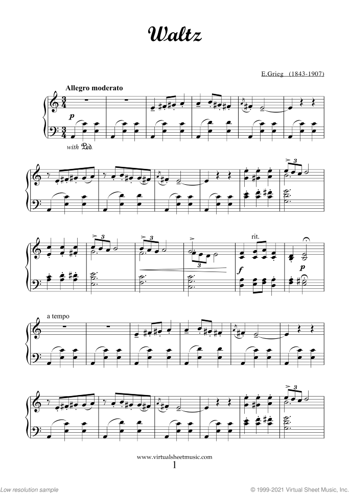 12 Easy Classical Pieces (coll.3) sheet music for piano solo, classical score, easy skill level