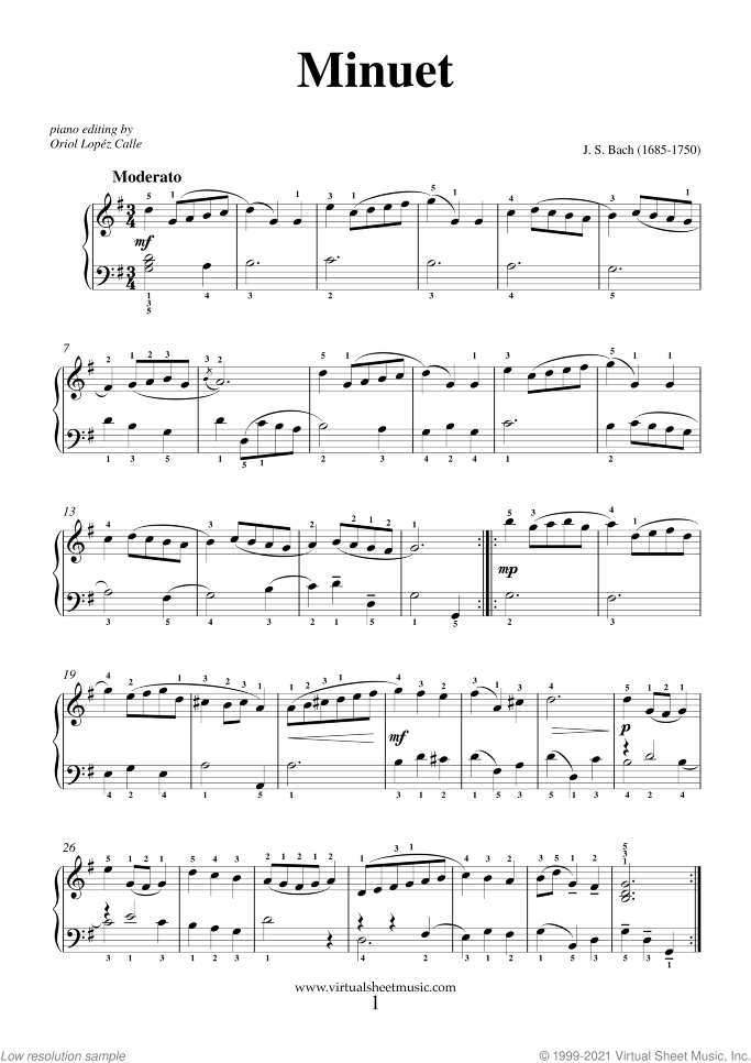 12 Easy Classical Pieces (coll.1) sheet music for piano solo, classical score, easy skill level