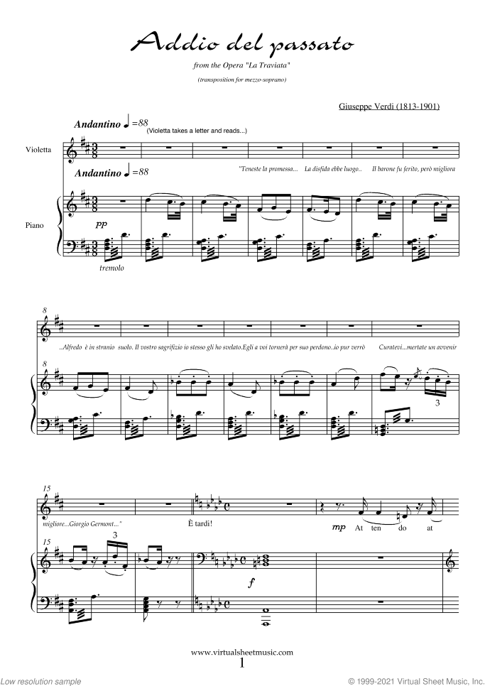 Four Soprano Arias sheet music for mezzo soprano and piano, classical score, intermediate skill level