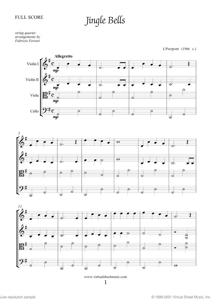 Christmas Sheet Music and Carols all the collections for string quartet, easy skill level
