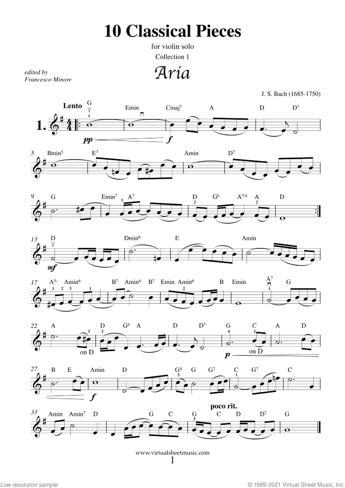10 Classical Pieces collection 1 sheet music for violin solo or other instruments, classical score, easy violin or other instruments