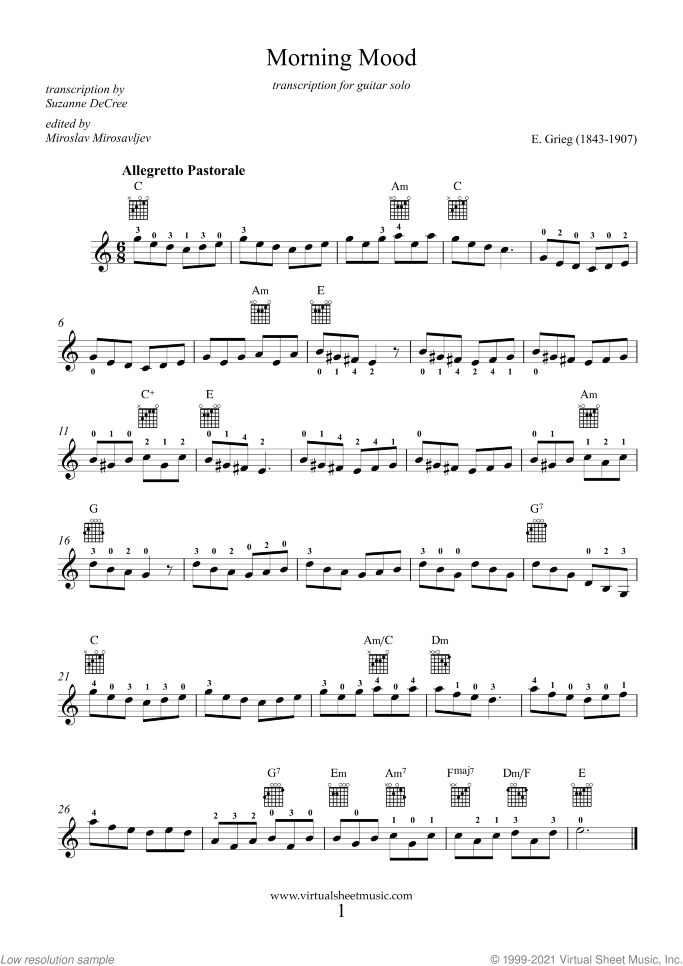 Five Easy Pieces (coll. 2) - NEW EDITION sheet music for guitar solo, classical score, easy skill level