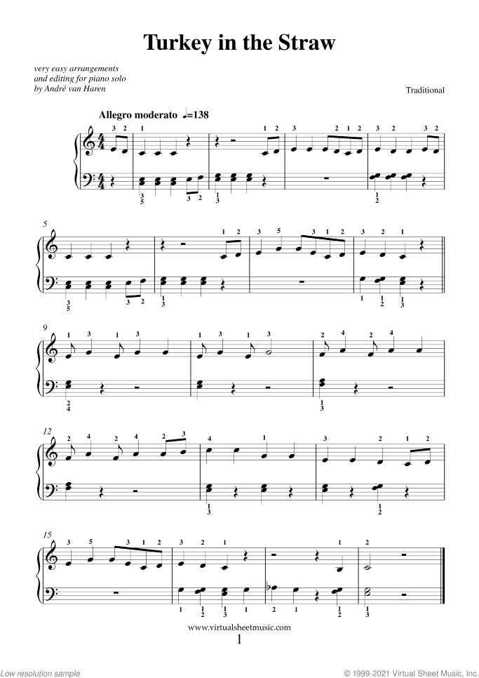 Thanksgiving Collection (for beginners) sheet music for piano solo, beginner skill level